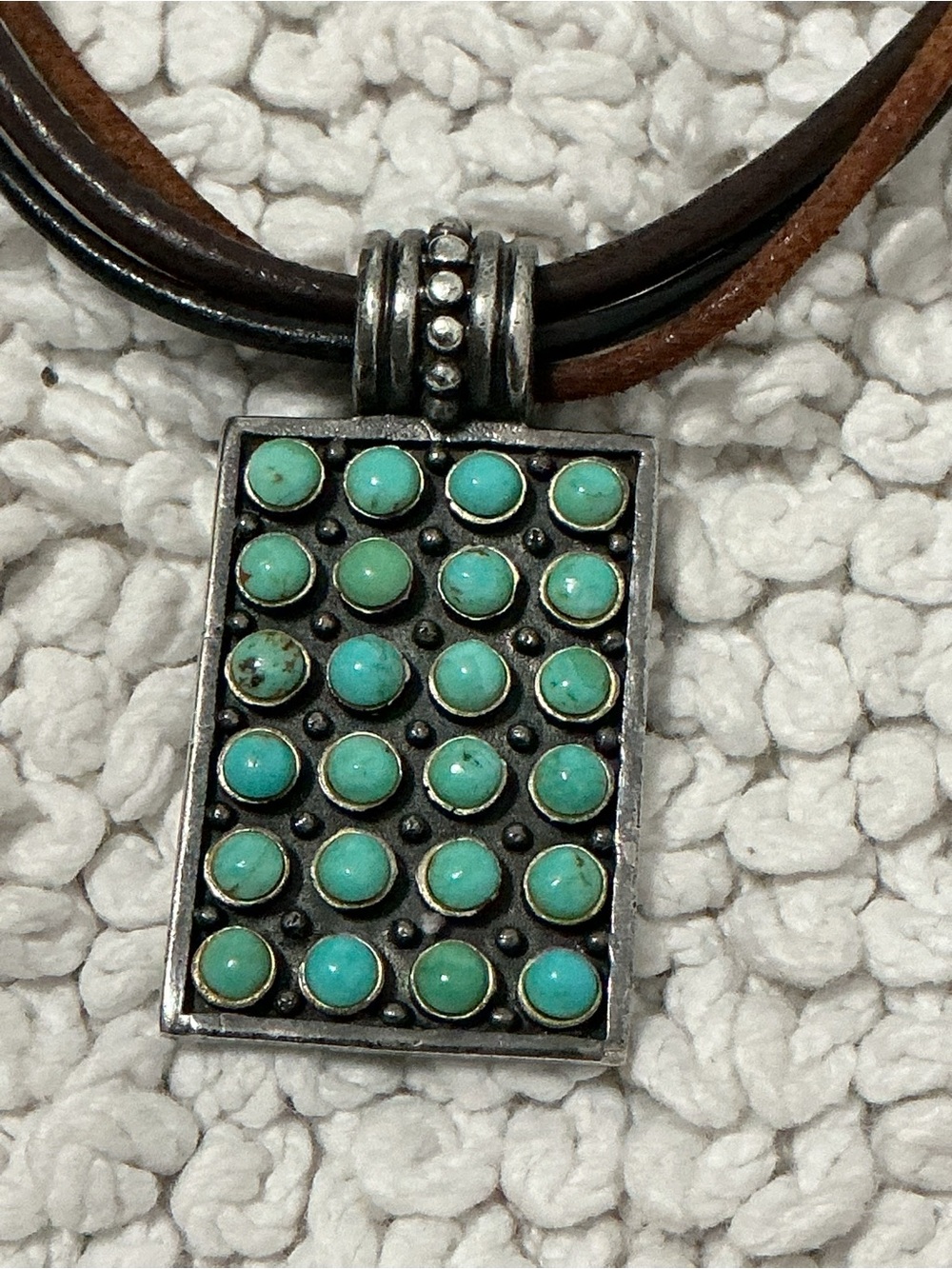 925 Snake Eye Turquoise Pendant